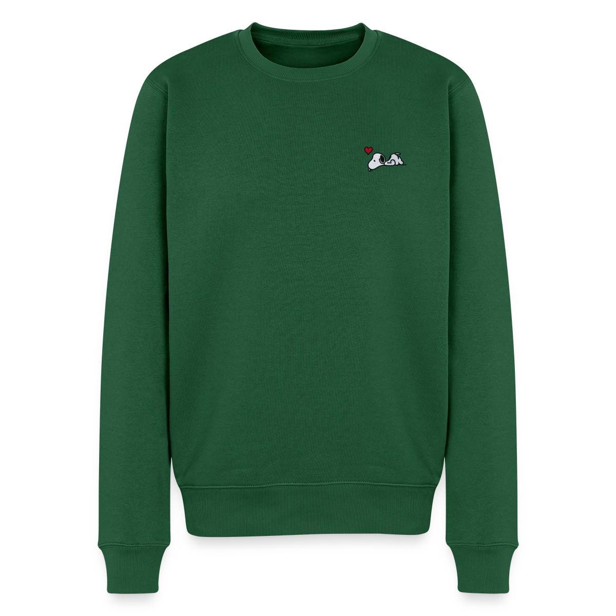 Spreadshirt Sweatshirt Peanuts Snoopy Liebe Herz Love Stick Herren Premium Pullover (1-tlg)