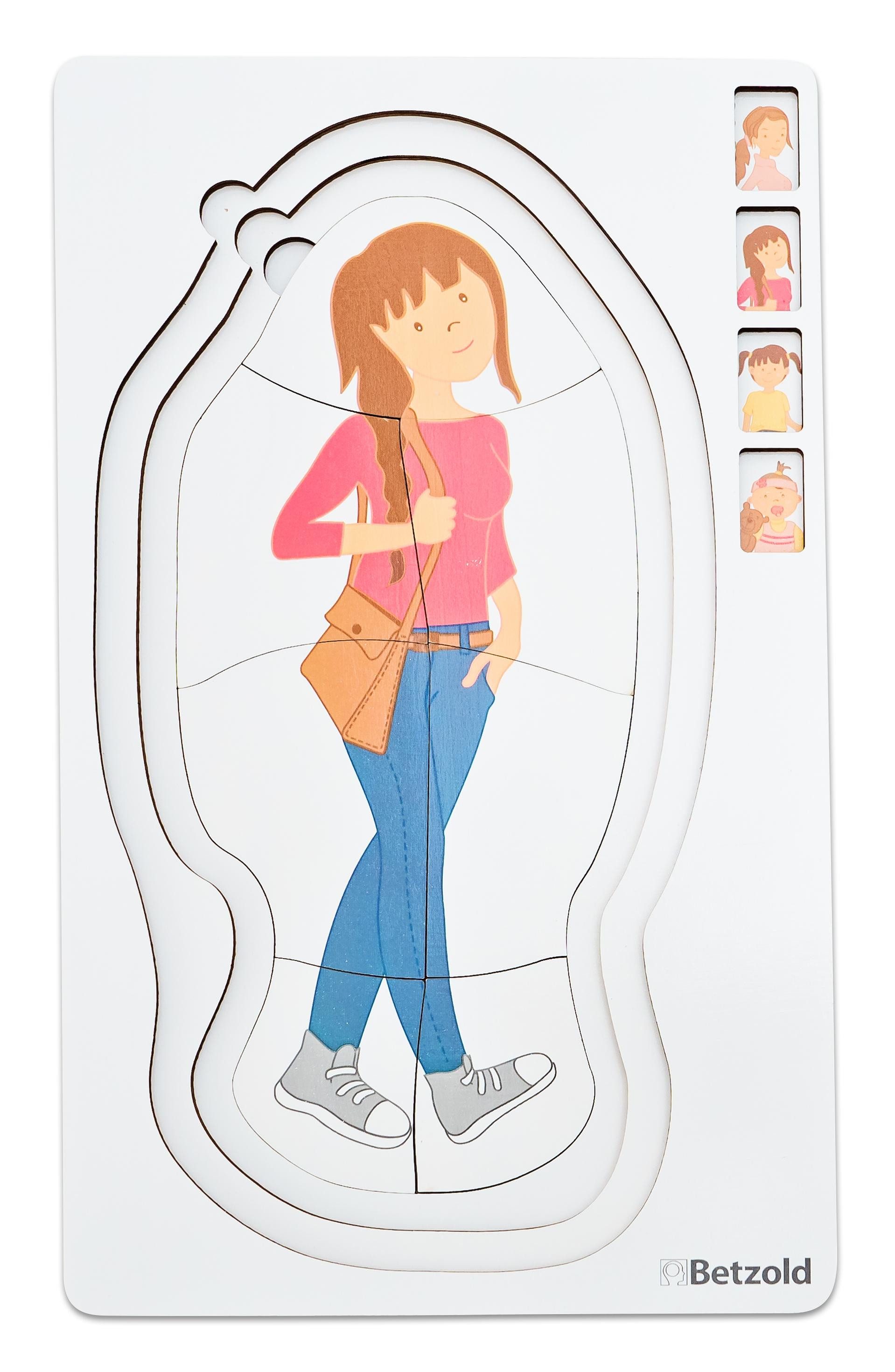 Betzold Puzzle Lagenpuzzle „Lebenslauf“, Puzzleteile