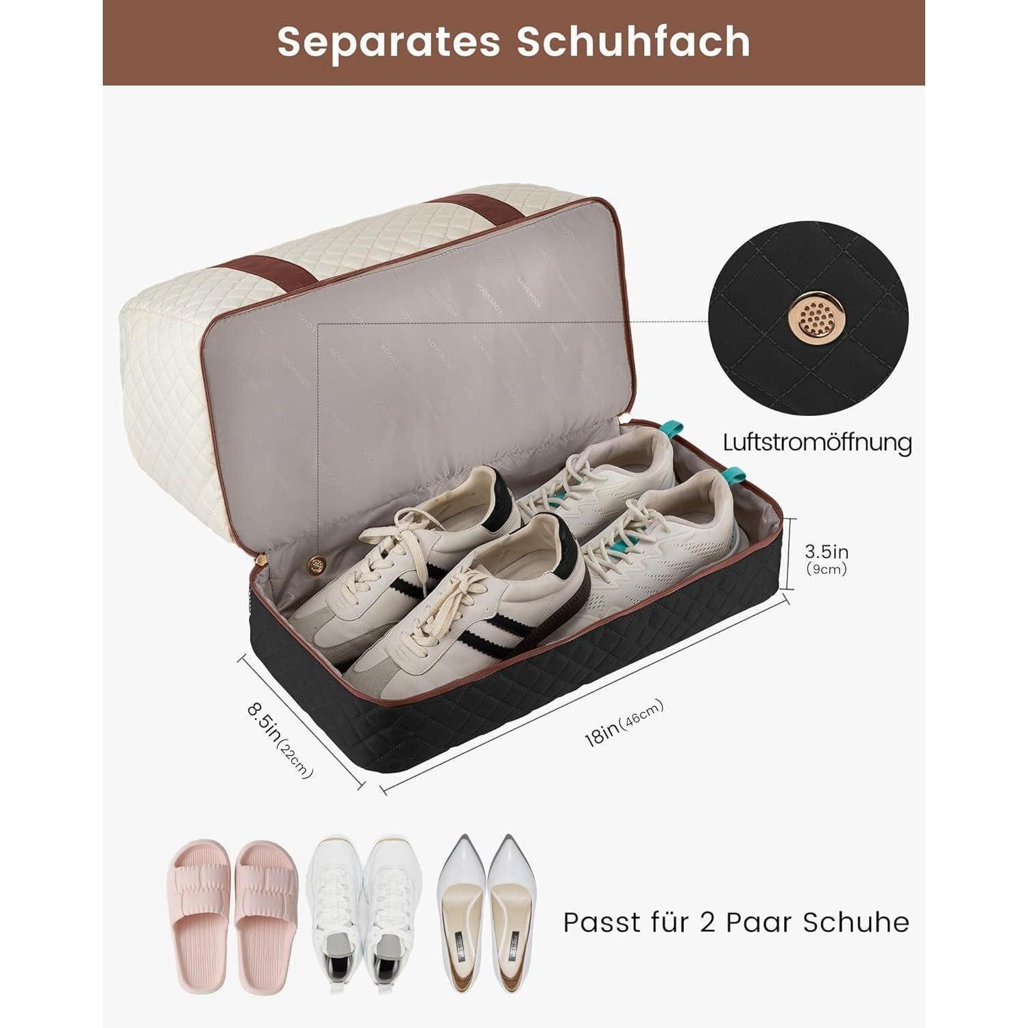 LuxusKollektion Reisetasche Reisetasche Damen Weekender Sporttasche mit Sch günstig online kaufen