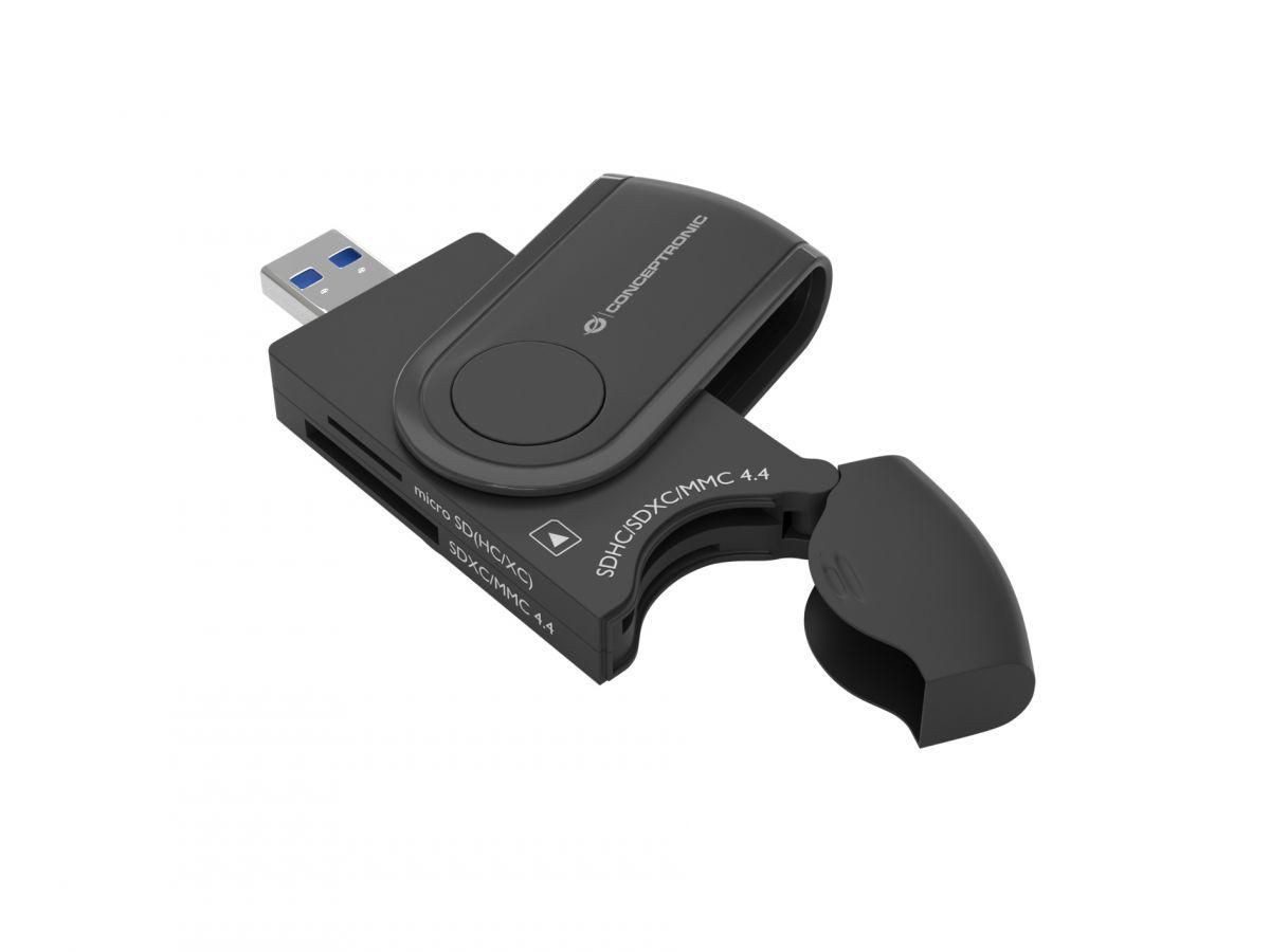 Speicherkartenleser CONCEPTRONIC Card Reader USB3.0 2xSD,2xMicroSD