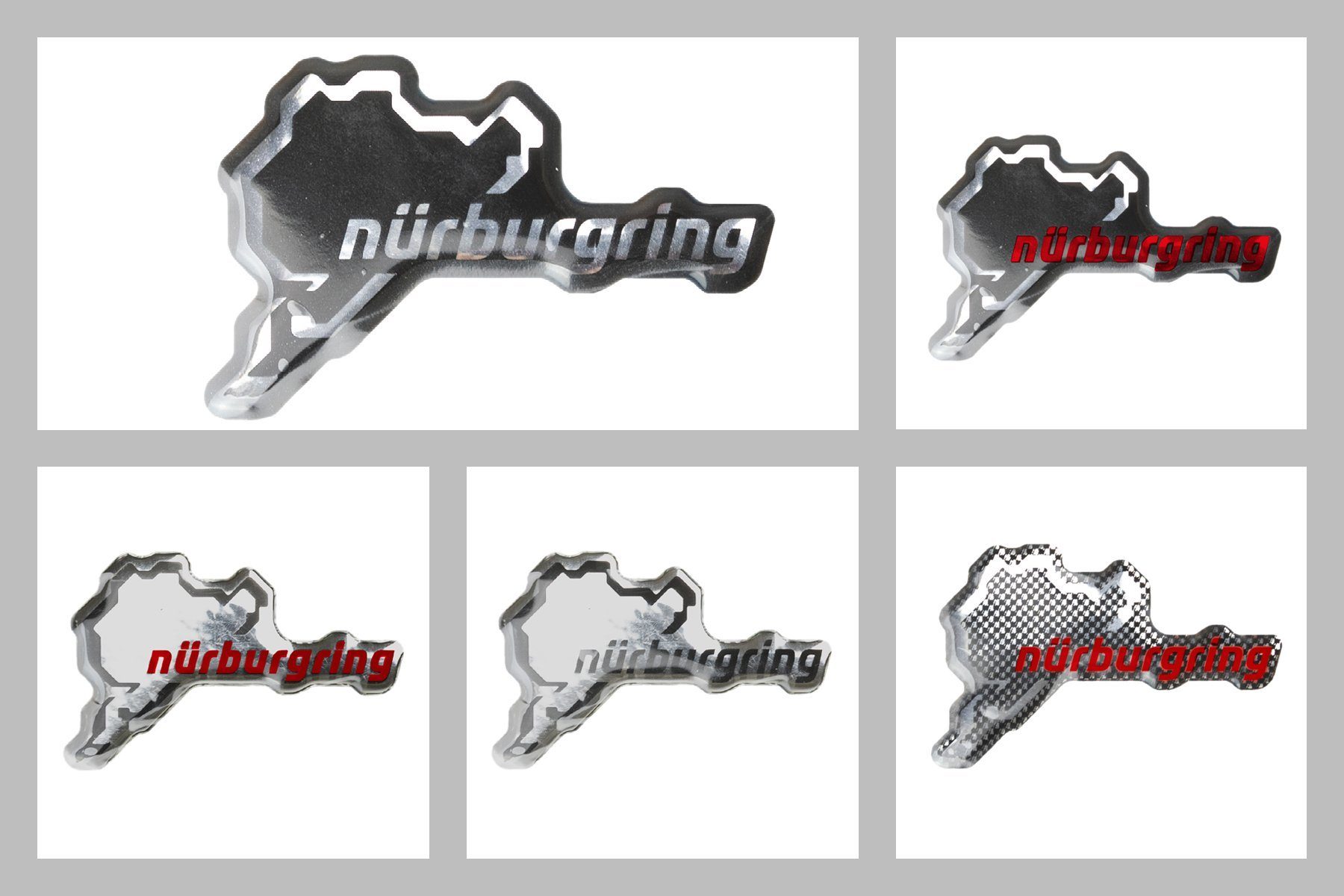 Nürburgring Aufkleber NÜRBURGRING - Aufkleber - Logo Modern 3D - 6 cm