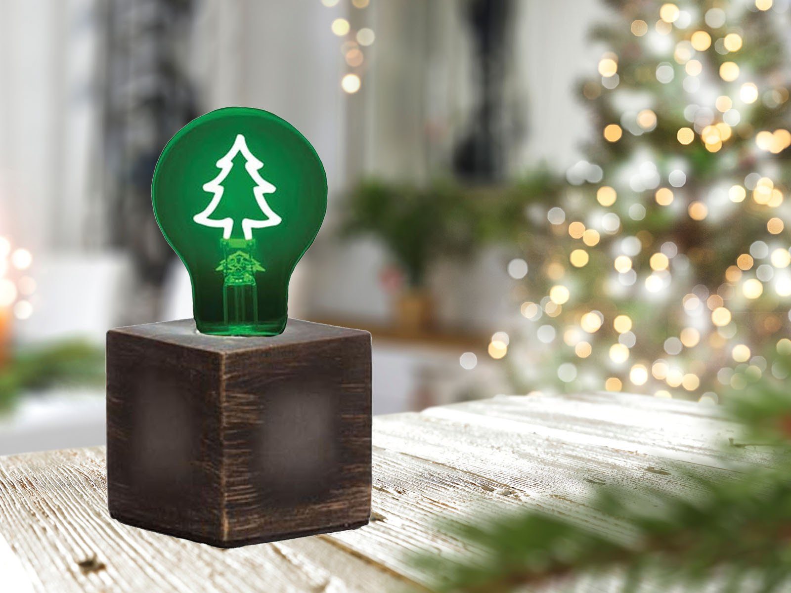 Vellight LED Dekolicht, LED wechselbar, Dekoleuchte ausgefallene Tischlampe Weihnachtsbeleuchtung Fensterbank