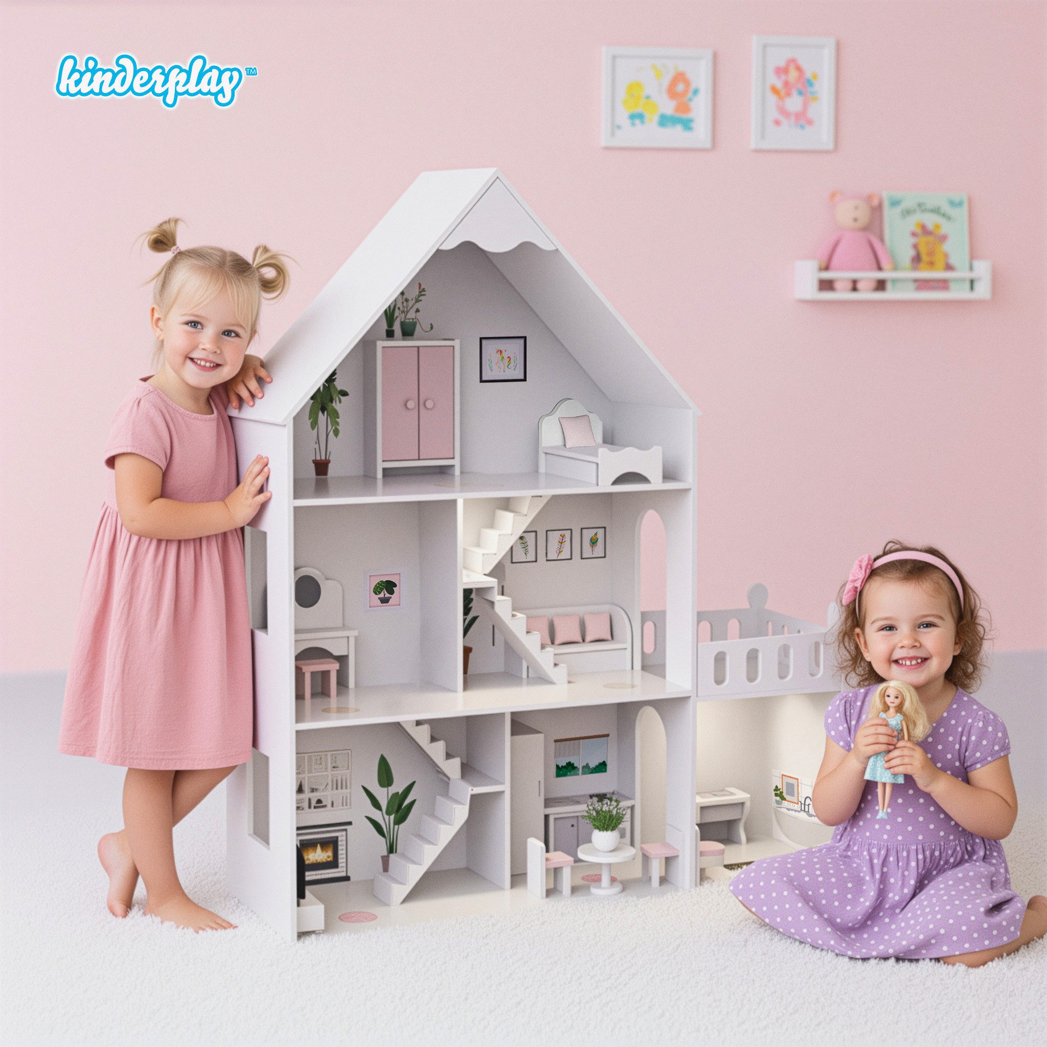Green Series Puppenhaus Puppenhaus Holz Groß günstig online kaufen