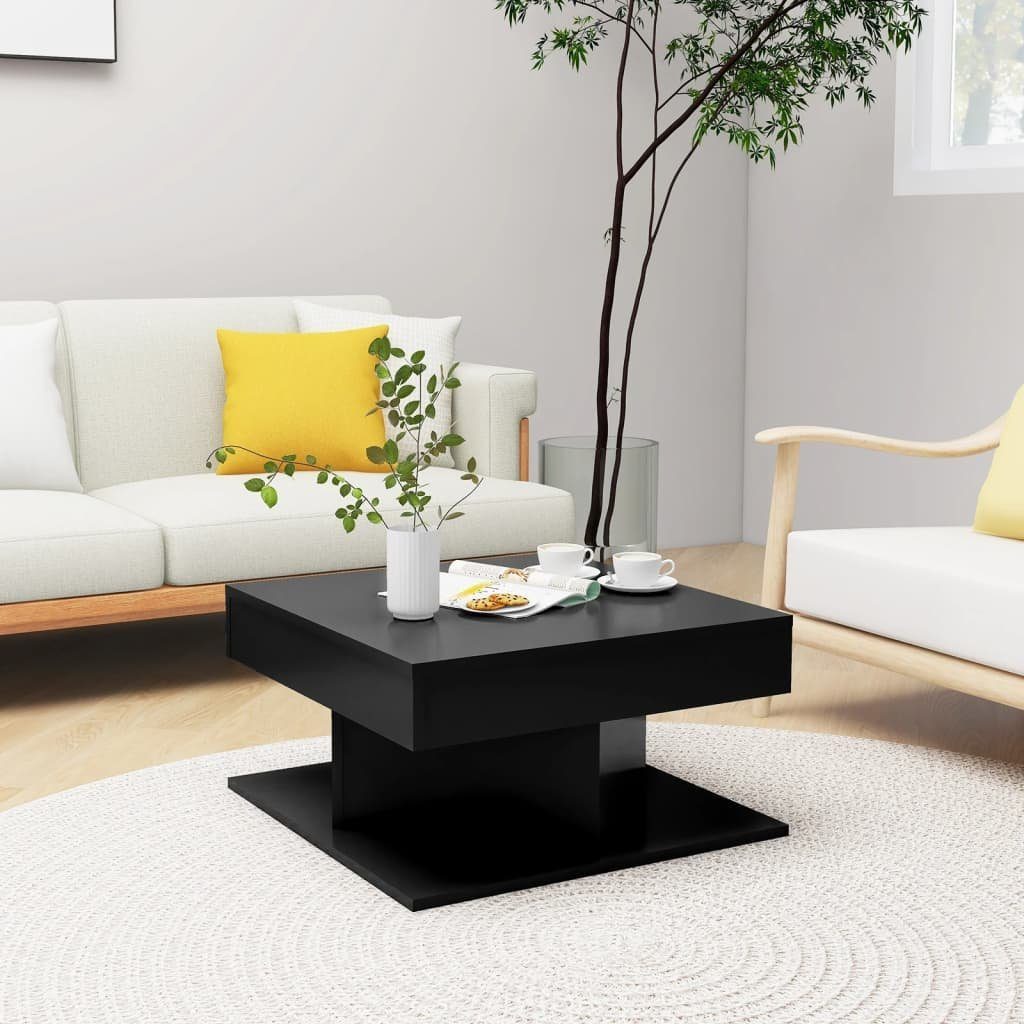 furnicato Couchtisch Schwarz 57x57x30 cm Holzwerkstoff günstig online kaufen