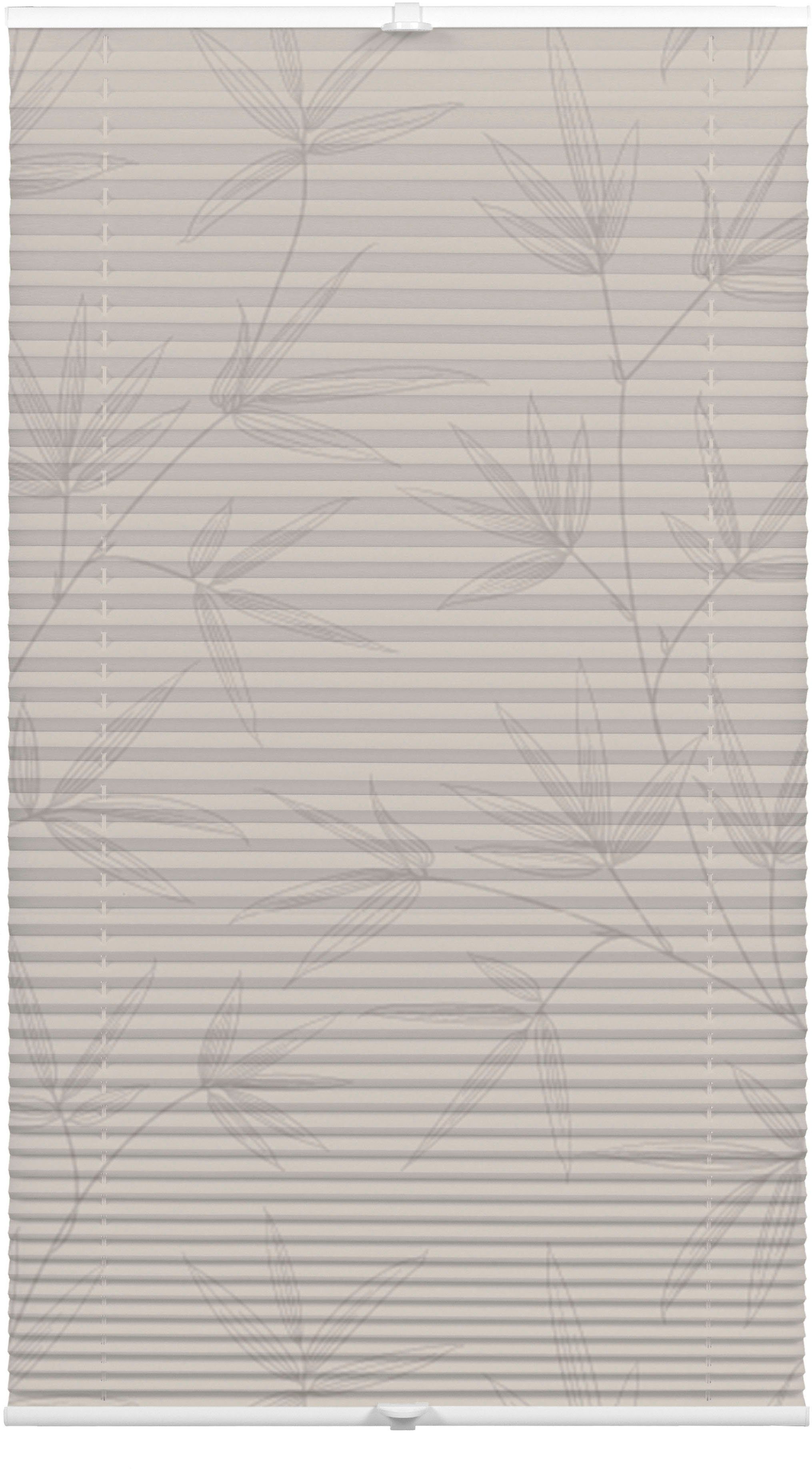 OTTO home Plissee Dekor Bamboo Moonbeam grau, blickdicht, ohne Bohren, vers günstig online kaufen
