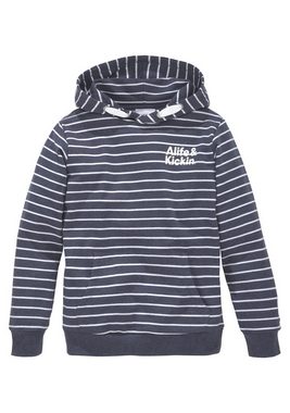 Alife & Kickin Kapuzensweatshirt Ringel in melierter Qualität und garngefärbten Ringel
