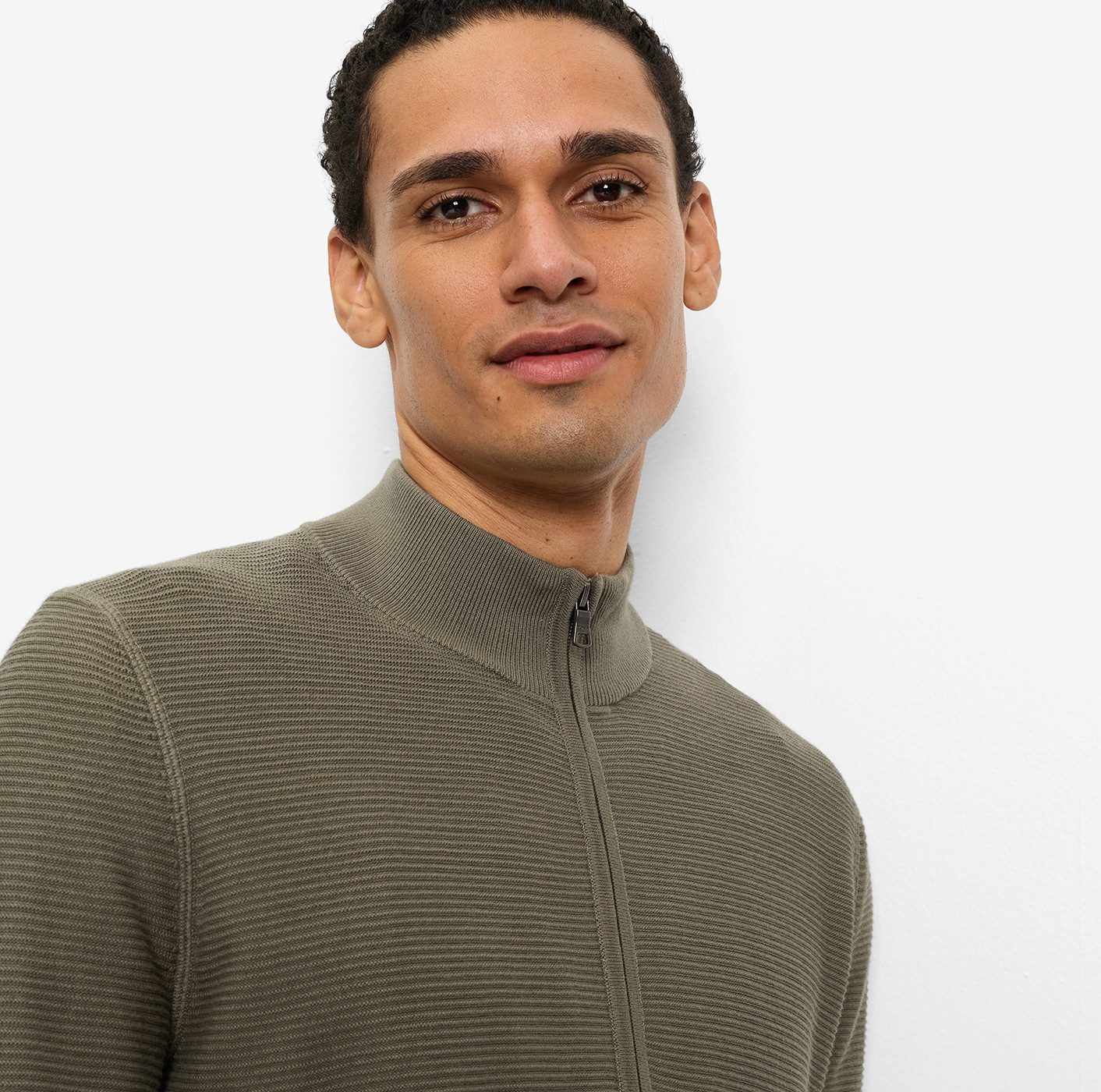 OLYMP Strickjacke Strick Casual mit feiner Struktur