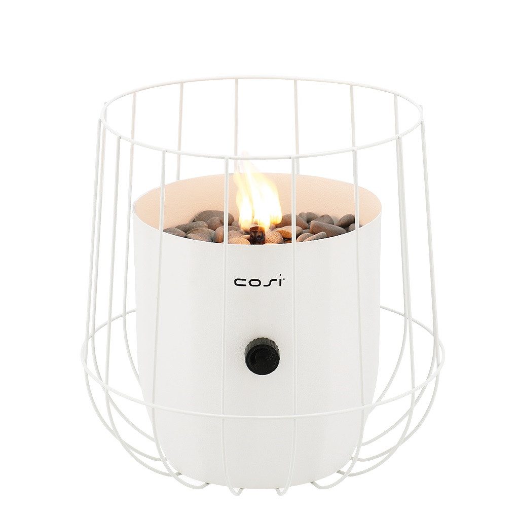 COSI Tischfeuer Cosifire Tischfeuer Cosiscoop BASKET white, Ø 31x31cm