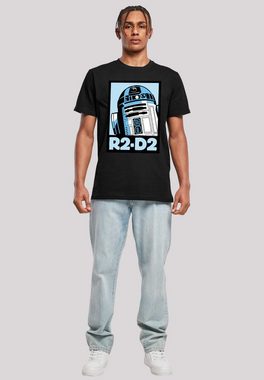 F4NT4STIC Kurzarmshirt F4NT4STIC Herren Star Wars R2-D2 Poster with T-Shirt Round Neck (1-tlg)