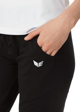 Erima Jogginghose sweatpants with cuff black (1-tlg)