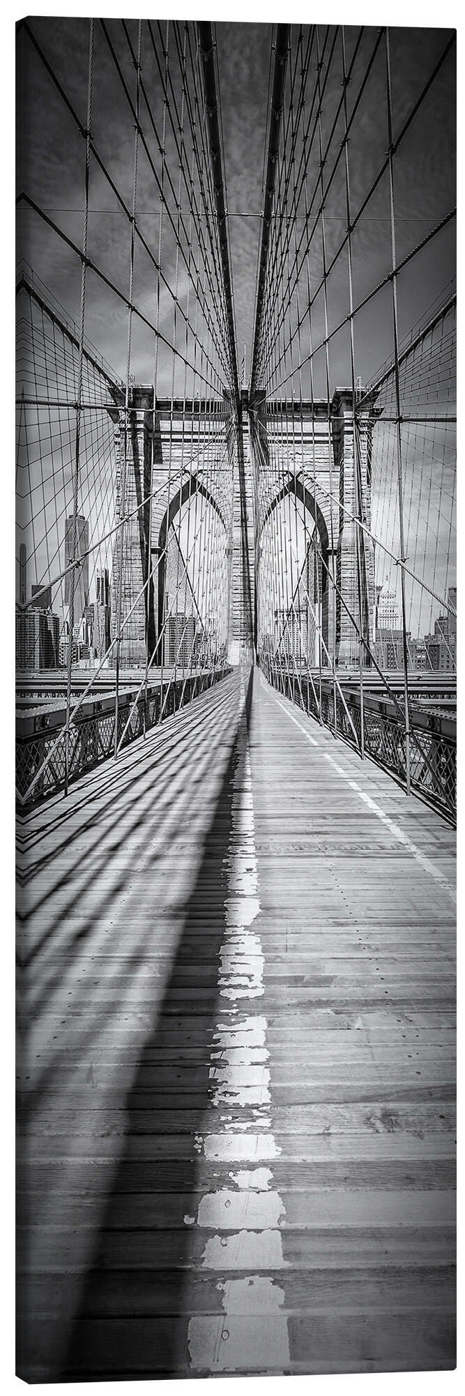Posterlounge Wandbild NEW YORK CITY Brooklyn Bridge Panorama, Melanie Viola, erhältlich als Poster, Leinwandbild, Wandsticker oder Acrylglasbild