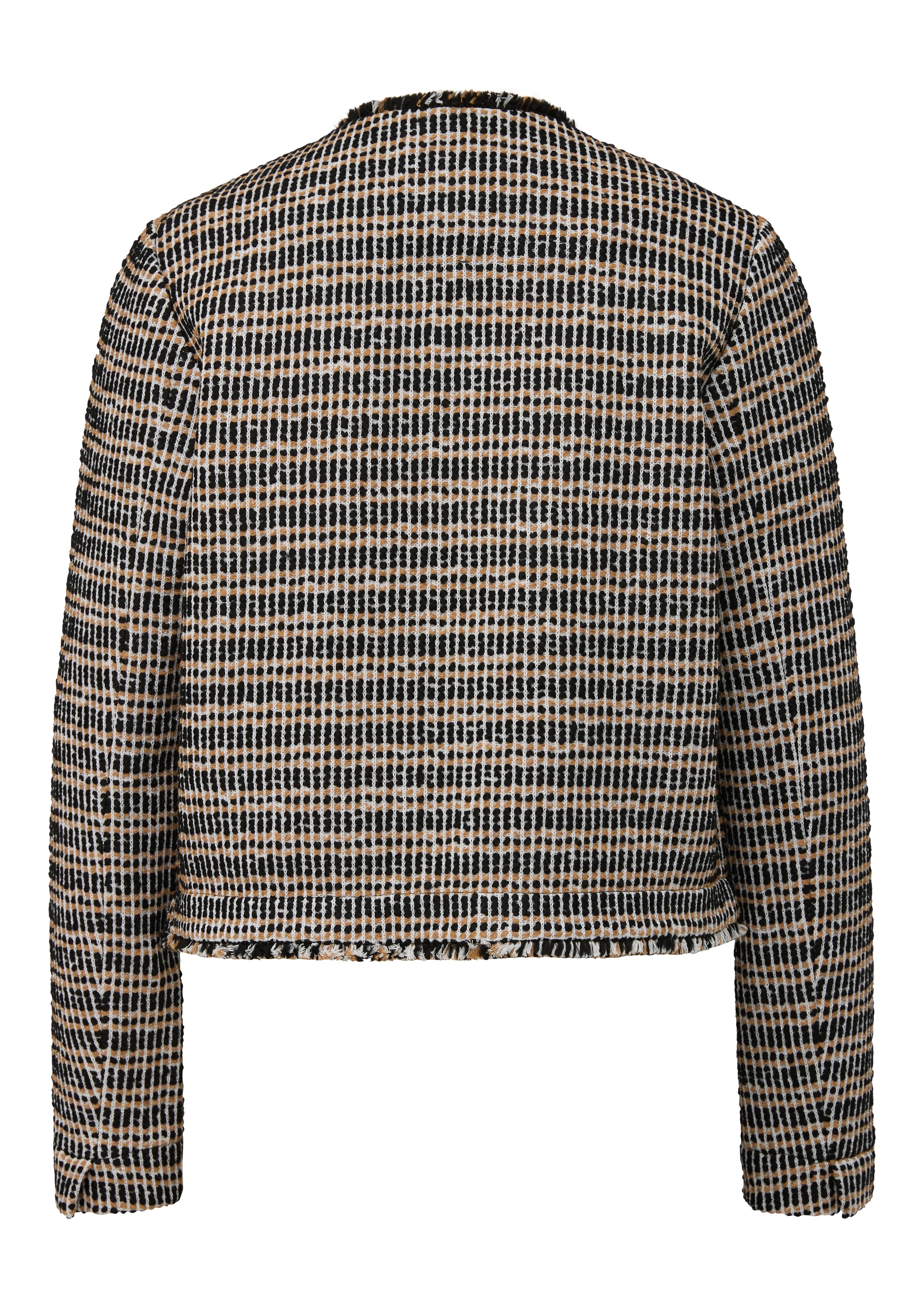 s.Oliver BLACK LABEL Bolerojacke ohne Verschluss und aus Bouclé