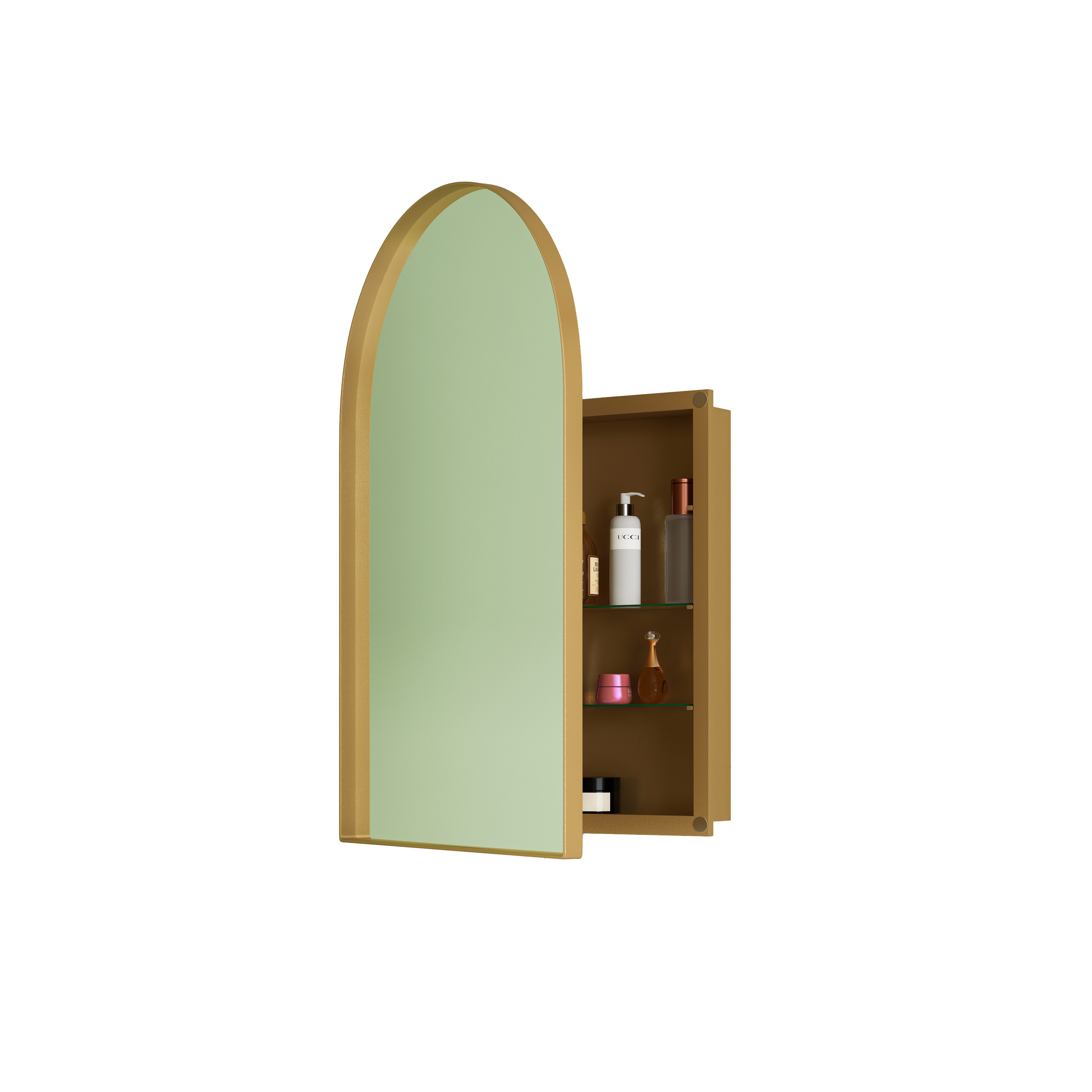 OKWISH Spiegelschrank Spiegel, Badspiegel (Bogen-Spiegelschrank mit günstig online kaufen