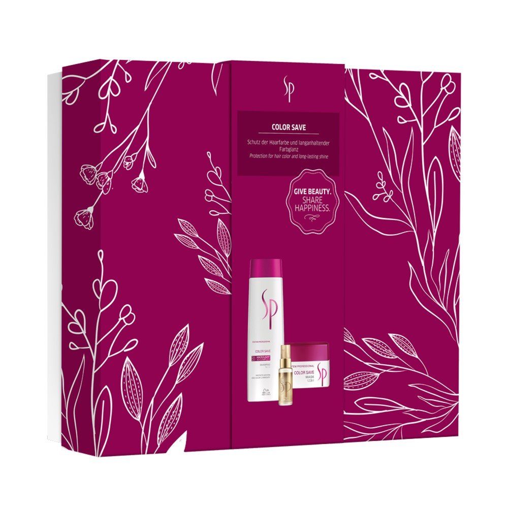 Wella SP Haarpflege-Set Color Save Gift Box-Shampoo 250ml+Mask 200ml+Luxe Oil 30ml