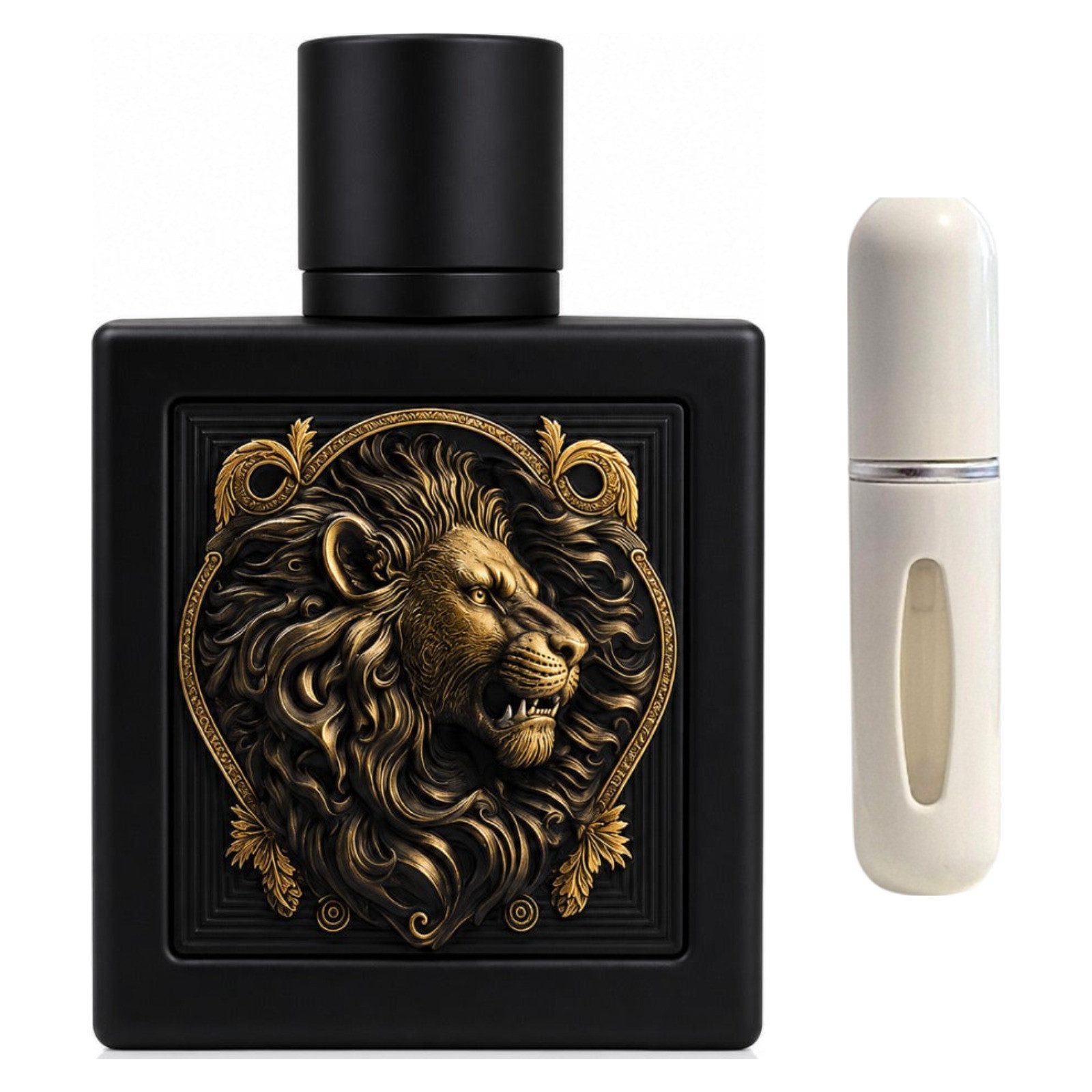 Rayhaan Duft-Set Lion EDP 100 ml + Parfümzerstäuber (leer)