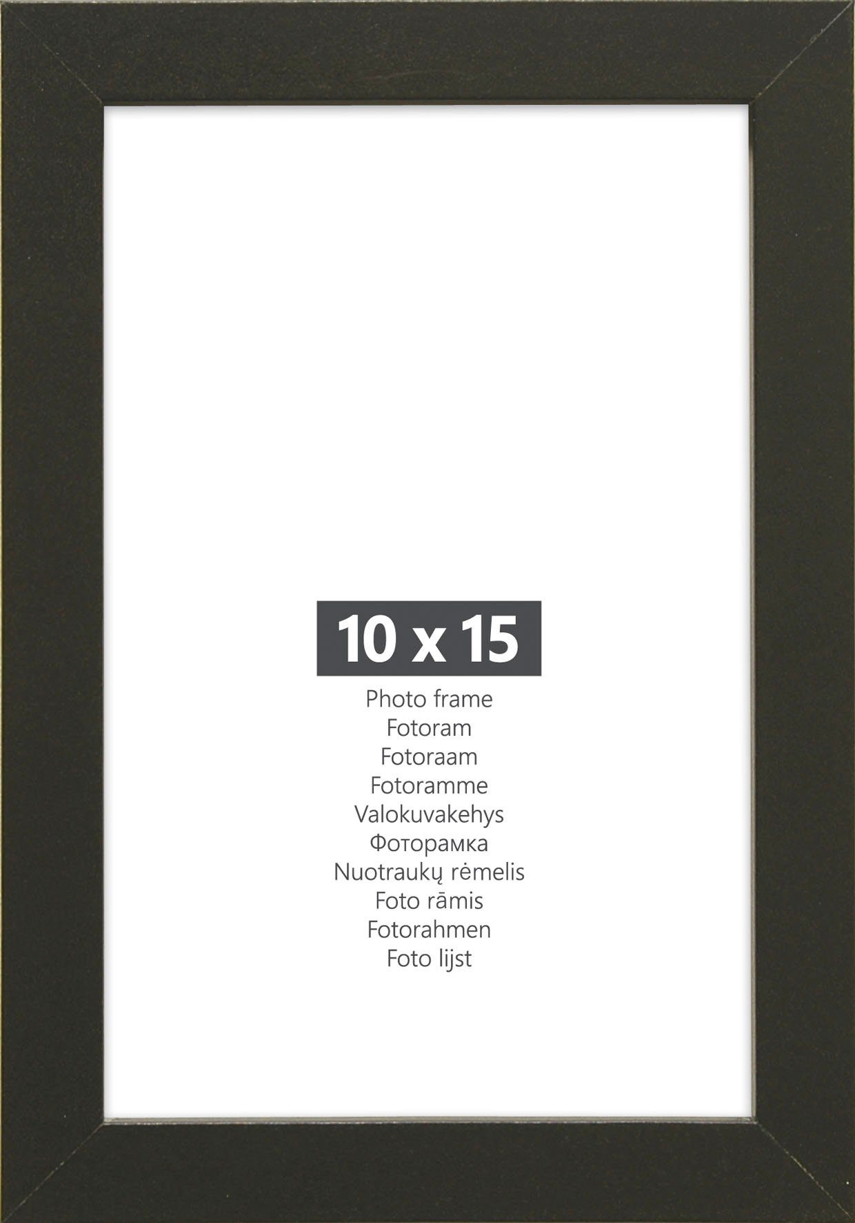 15x20 2x 2x Bilderrahmen + 2x 10er, + + 13x18 4x cm (DIN andas A5) (DIN 10x15 21x30 A4) Bilderrahmen-Set Schwarz 10 St), (Set,
