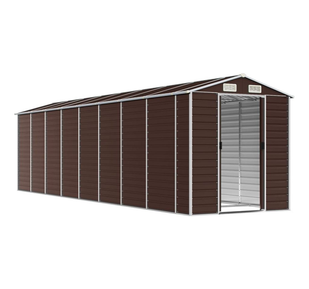 Thumbnail - vidaXL Gartenhaus Gerätehaus Braun 191x725x198 cm Verzinkter Stahl