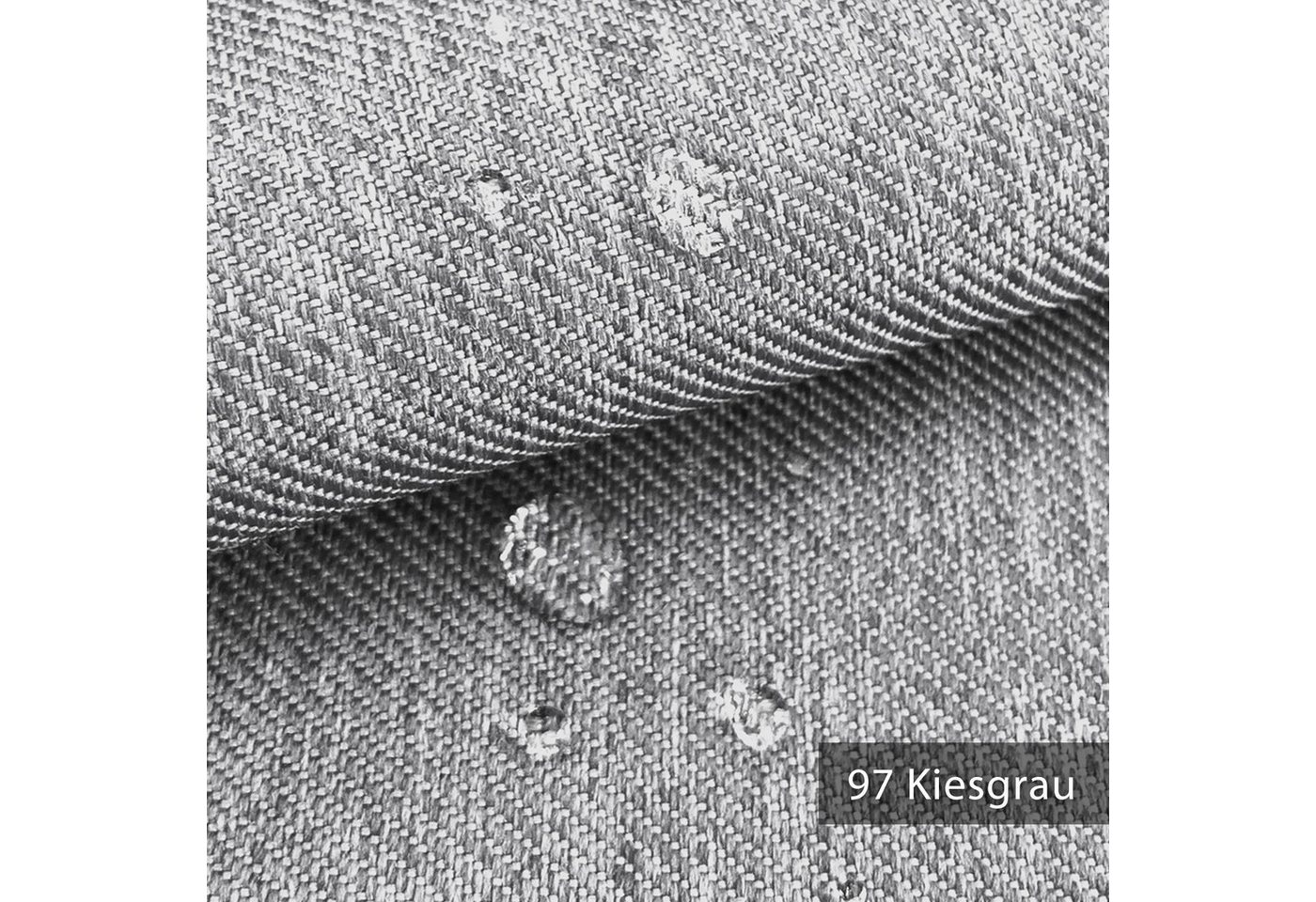 Thumbnail - novely® Stoff OXFORD 350D Outdoor-Stoff Leinen-Look Mélange Polsterstoff, Wasserabweisend, Outdoor, Meterware, 1lfm