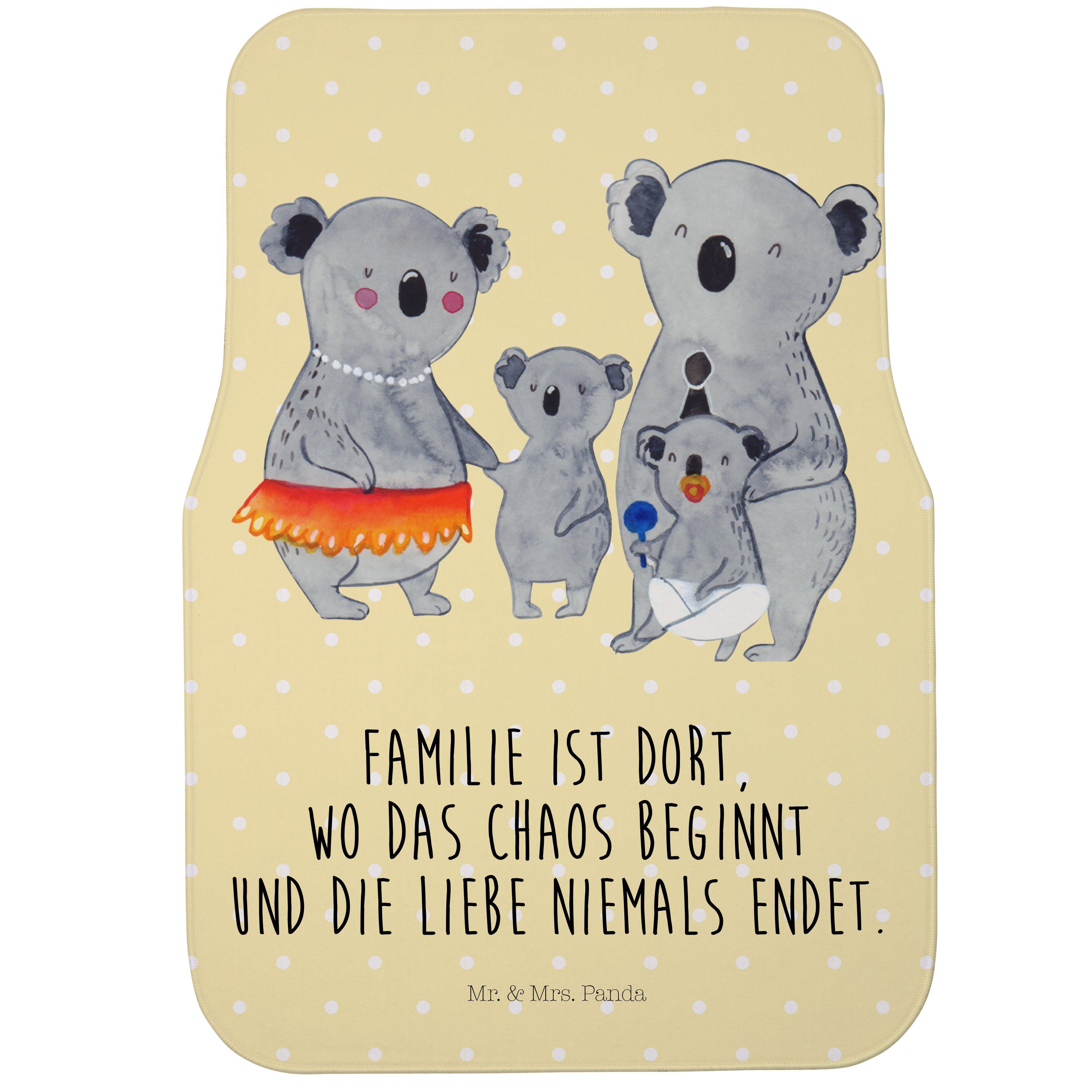 Fußmatte »Koala Familie Gelb Pastell Geschenk, Familienzeit