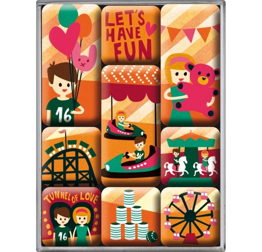 Thumbnail - Nostalgic-Art Magnet 9tlg. Magnetset - Let's have fun