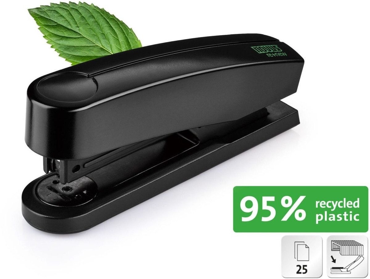 NOVUS Heftgerät Heftgerät B 2 re+new 25 Blatt schwarz