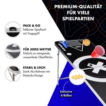 BeerCup Spieltisch Baseliner Beer Pong Tisch Set Audio, (3-tlg)