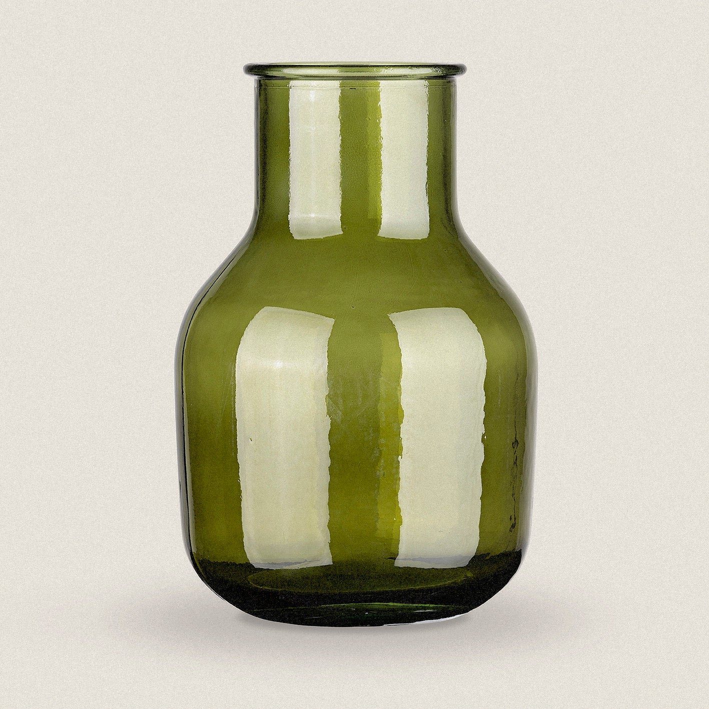 the way up Tischvase Vase "Thiago", 100 % Altglas, grün