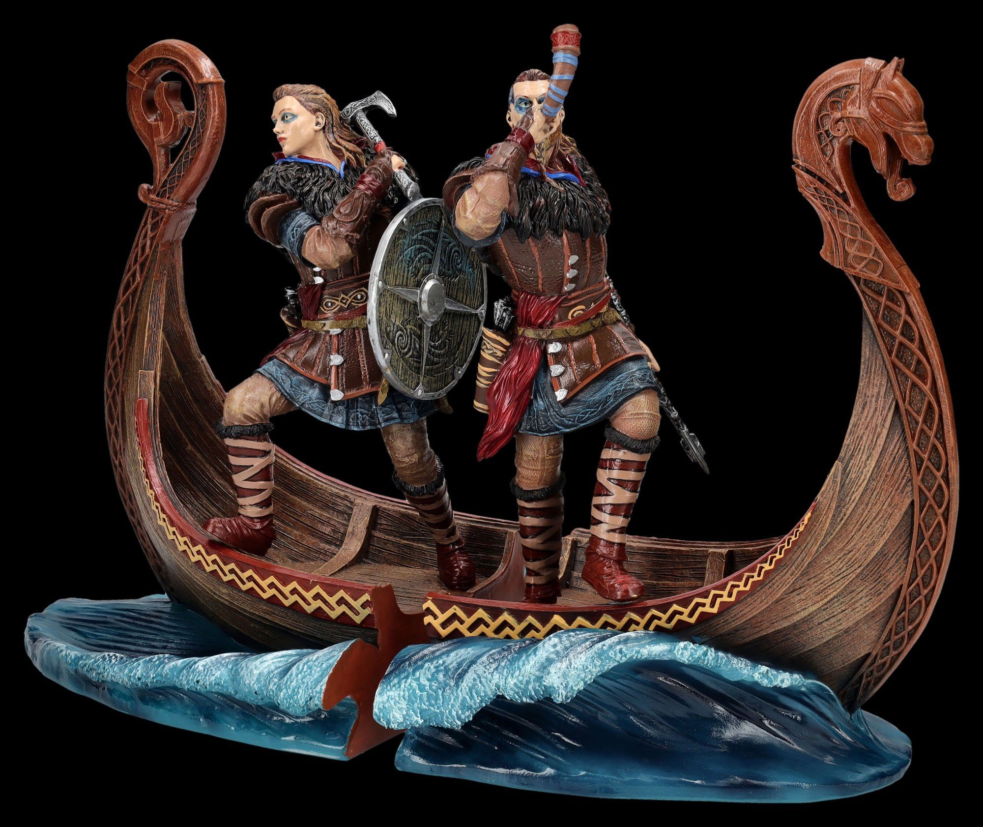 Figuren Shop GmbH Buchstütze Buchstützen Assassins Creed - Valhalla Wikinger - Fantasy Merchandise (2 St)