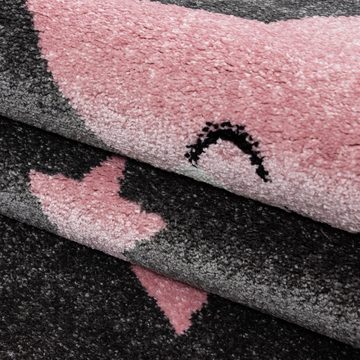Kinderteppich Kinder Teppich Kikki Pink, Teppich Boss, rund, Höhe: 11 mm