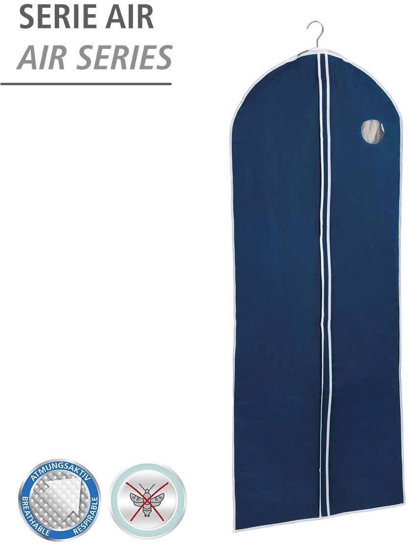 WENKO Kleidersack Modell Air (Set, 4 St) 150 x 60 cm, mit Reißverschluss, Sichtfenster & Kleiderbügelaussparung