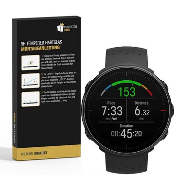 Schutzfolie 3x 9H Hartglas für Polar Unite Smart Watch Display, Quailitative 9H Panzerglas HD ULTRA KLAR