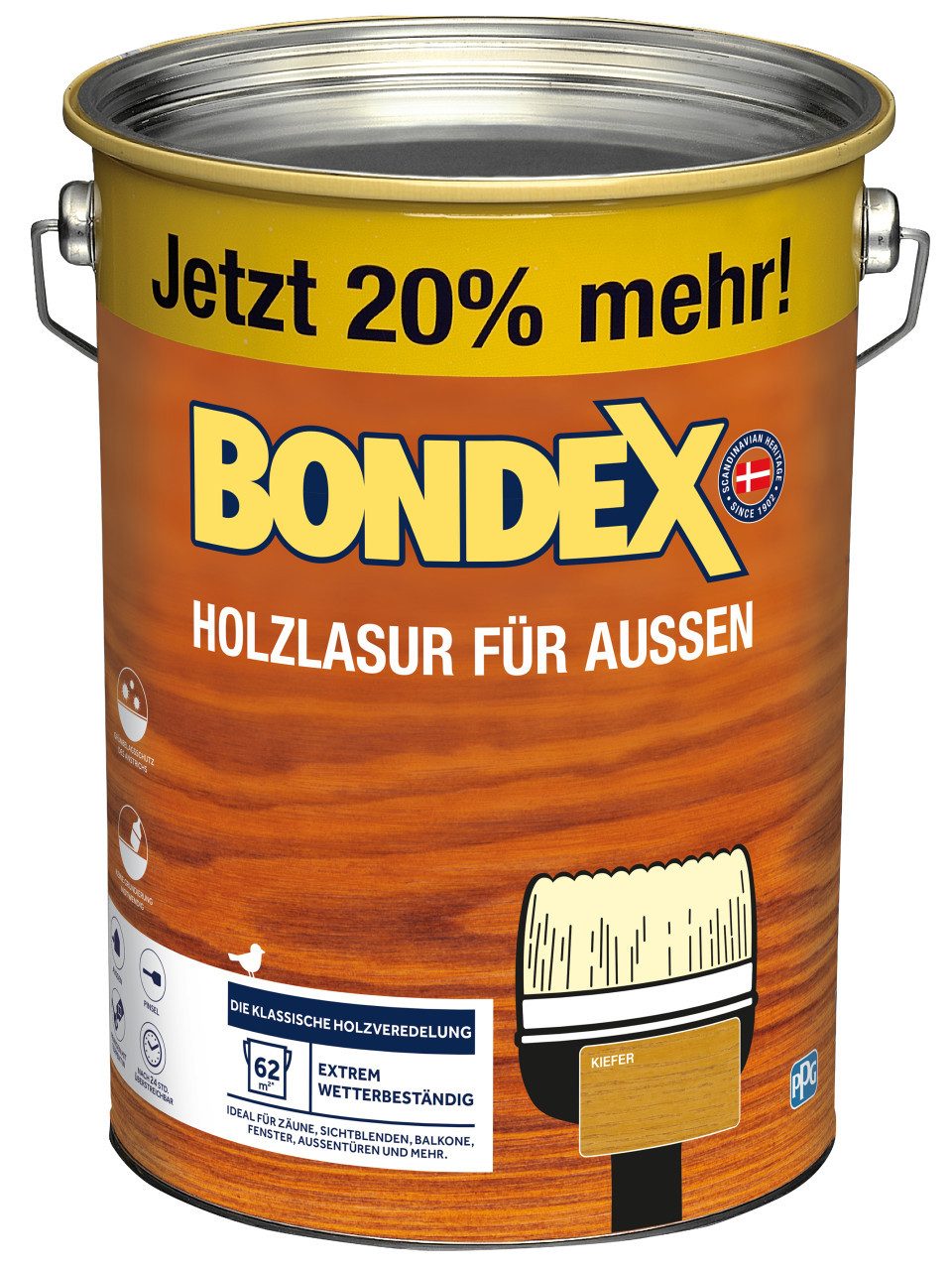 Bondex Lasur Bondex Holzlasur für Außen 4,8 L kiefer