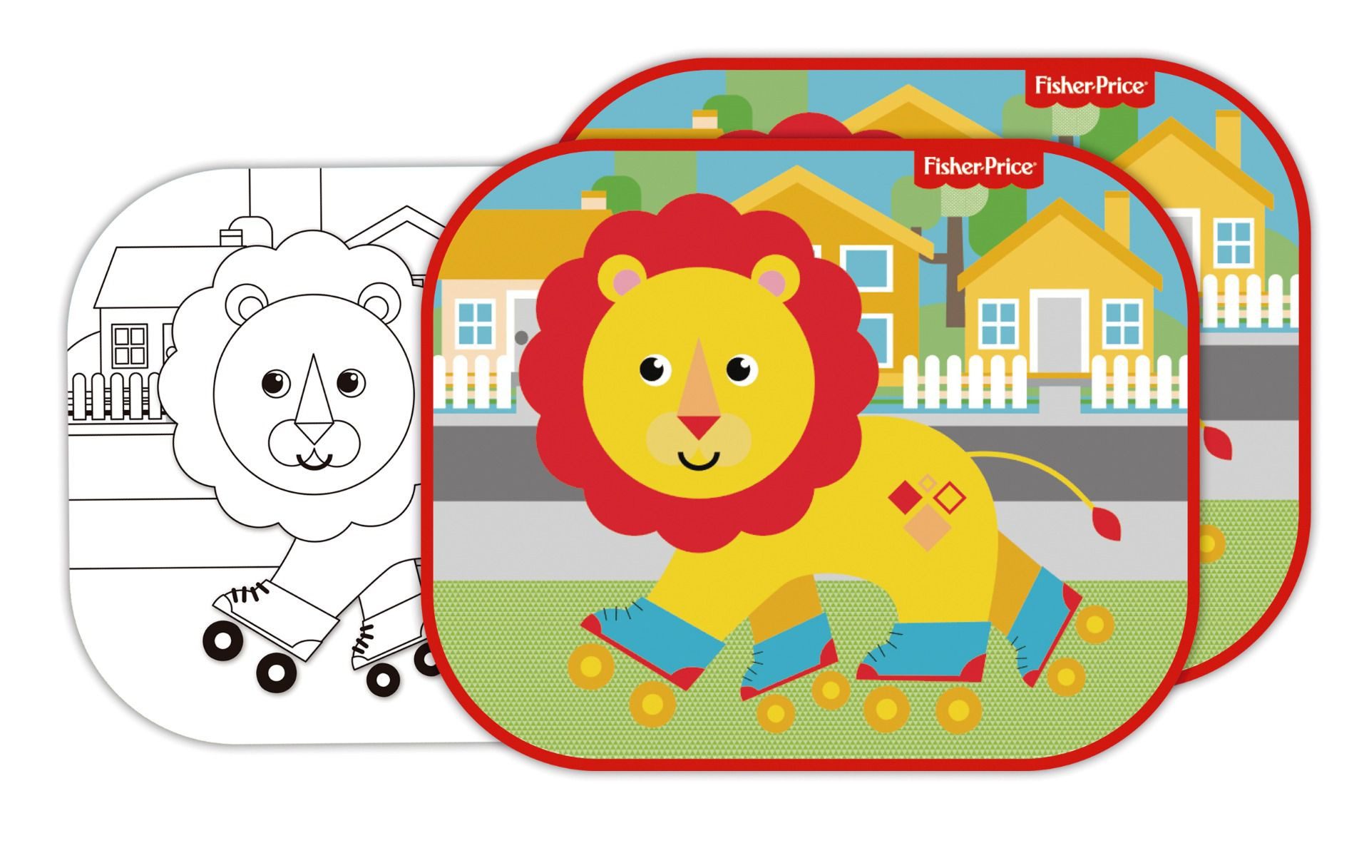 Fisher-Price® Autosonnenschutz 2x – Perfekter Schutz für Kinder vor Sonne und Hitze, (2-St)
