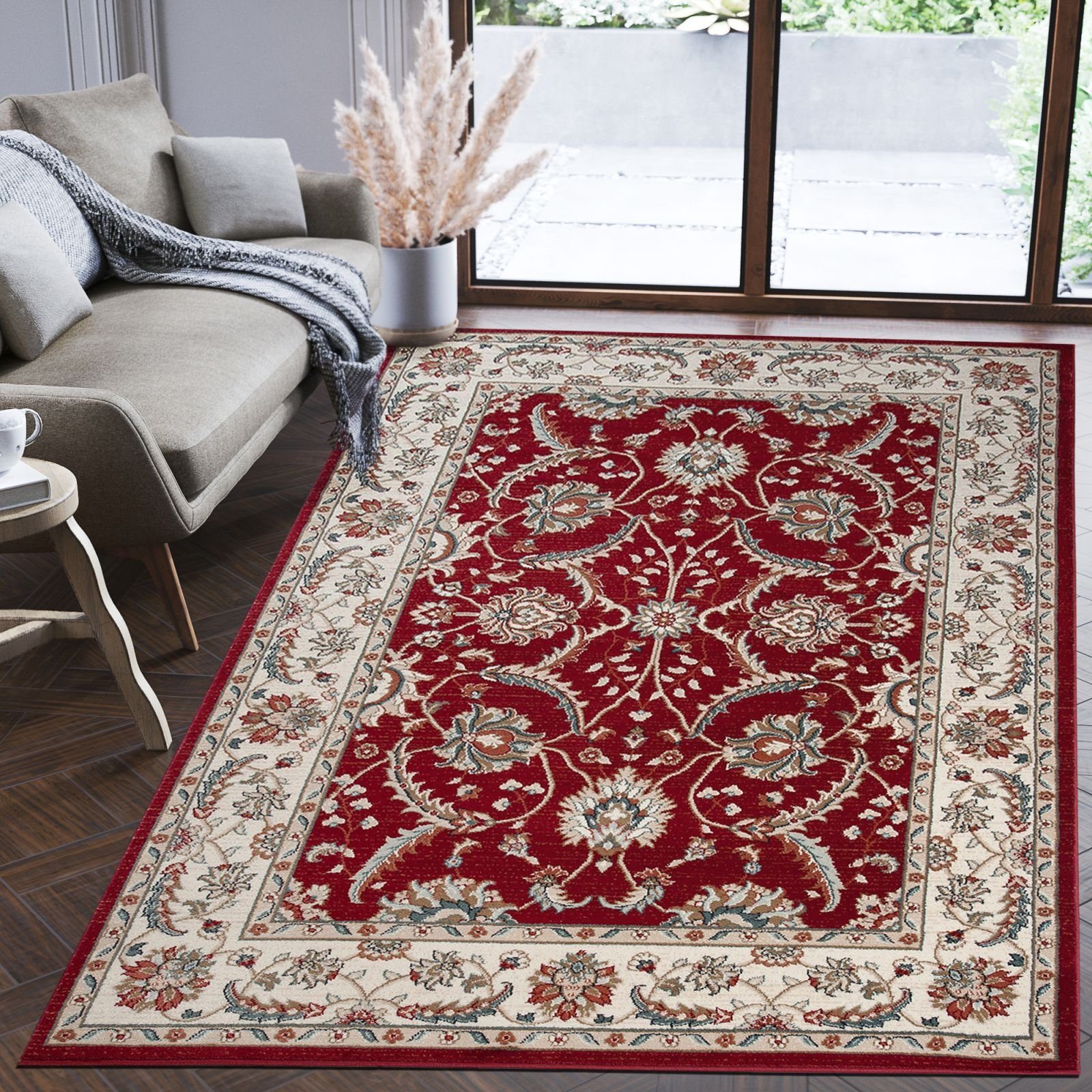 Orient Oriente 60 Traditioneller Teppich Fußbodenheizung, Pflegeleicht, 100 Teppich Mazovia, Wohnzimmerteppich cm, - x Orientteppich Geeignet Rot, für