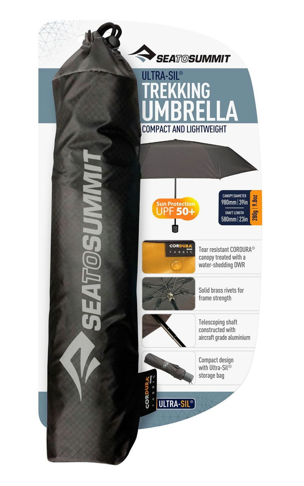 sea to summit Taschenregenschirm Trekking Umbrella