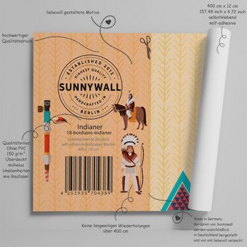 Sunnywall Bordüre Häuptling Stamm Ureinwohner (Bordüre - 400 cm), Comic, (1 St)