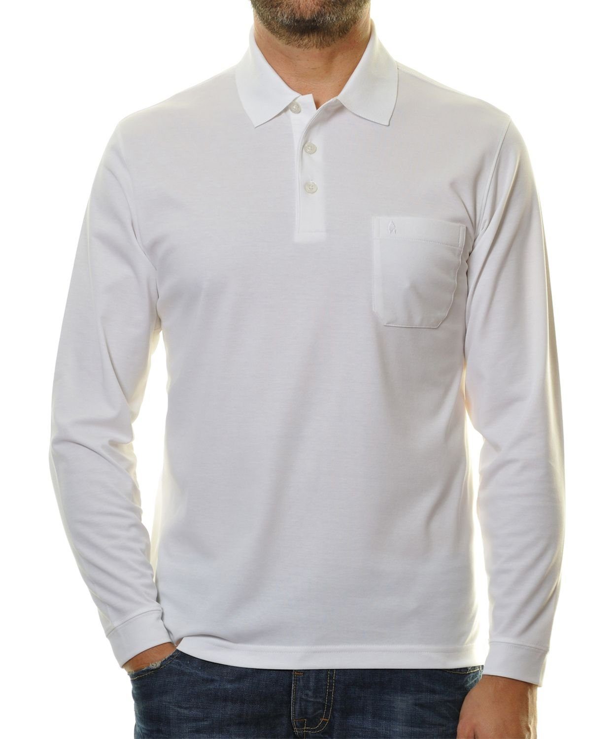 RAGMAN Langarm-Poloshirt Softknit langarm günstig online kaufen