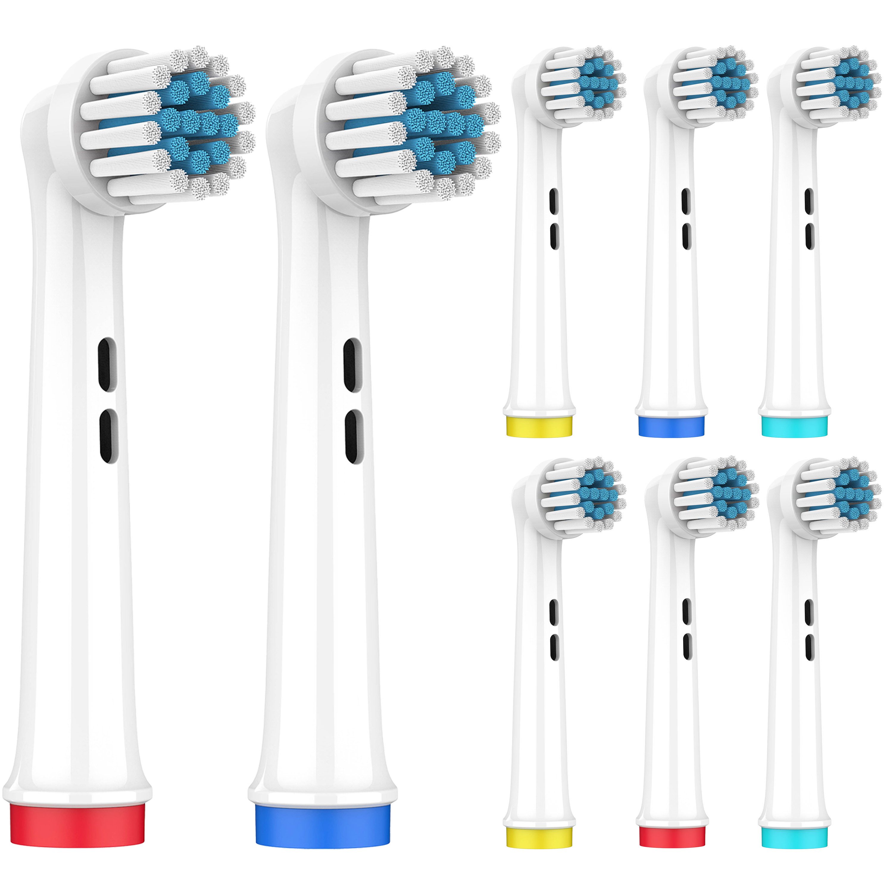 Wunder Zahnstocher Mundpflegecenter Aufsteckbürsten für Oral B 8er Pack - Zahnbürstenaufsätze für Oral B, Aufsteckbürsten, Aufsteckbürsten kompatibel mit Oral B