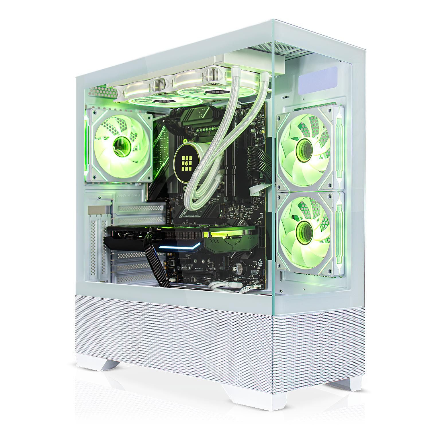 SYSTEMTREFF Intel Core i7-13700KF mit Nvidia GeForce RTX 5070 12GB Gaming-PC (Intel 13700KF 13700KF, Nvidia GeForce RTX 5070, 32 GB RAM, 1000 GB SSD, Wasserkühlung)