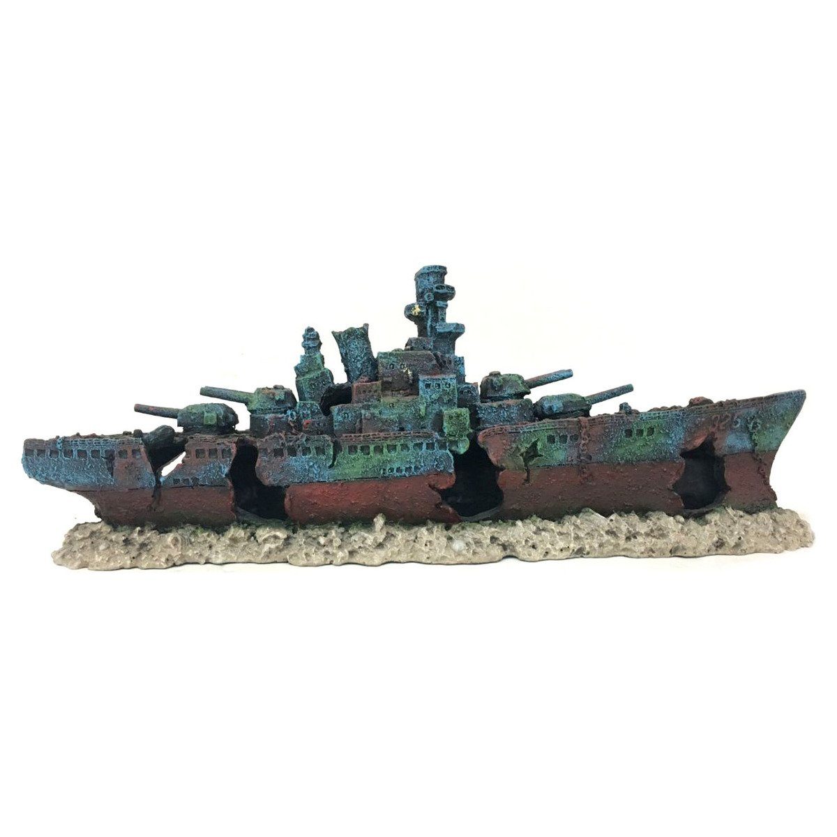 Aquariendeko Aquariumdekoration Kriegsschiff