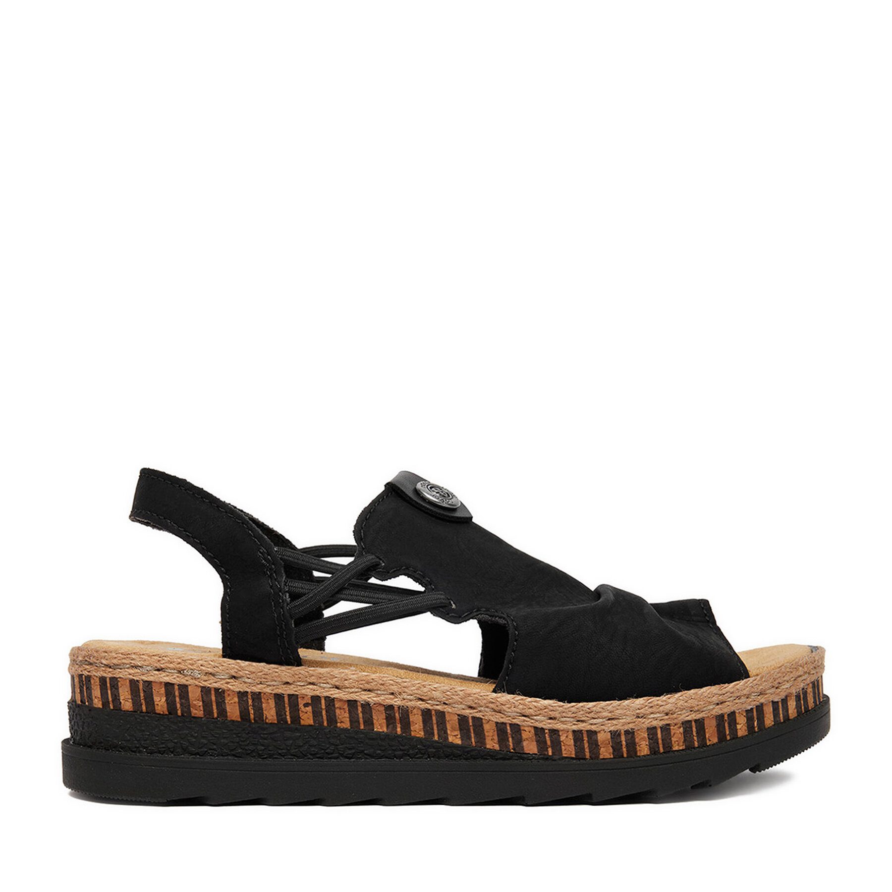 Rieker Rieker Damen-Sandalen Schwarz V7972-00 Sandale