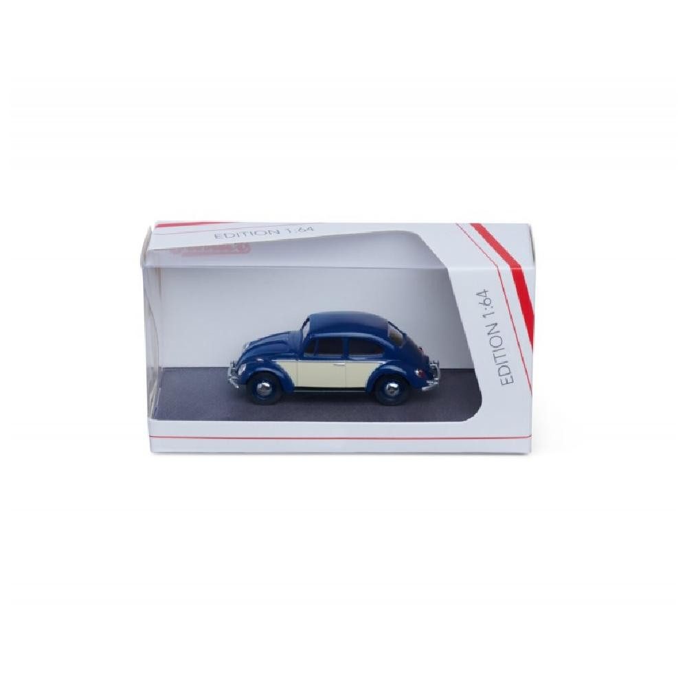 Schuco VW Käfer 2-far. Dkl.Blau/Elfenbein / 1:64, Maßstab 1:64