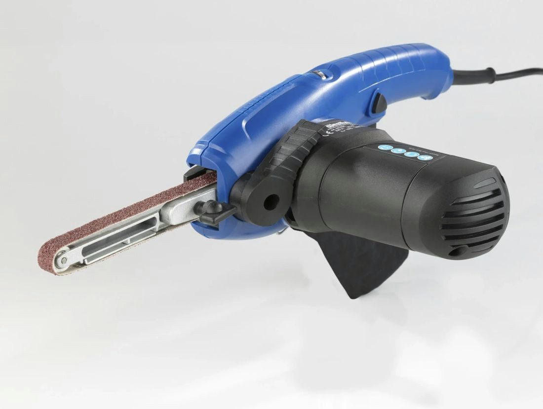 Westfalia Werkzeug Powerfeile Elektrische Feile 400 W mit 12 Schleifbändern