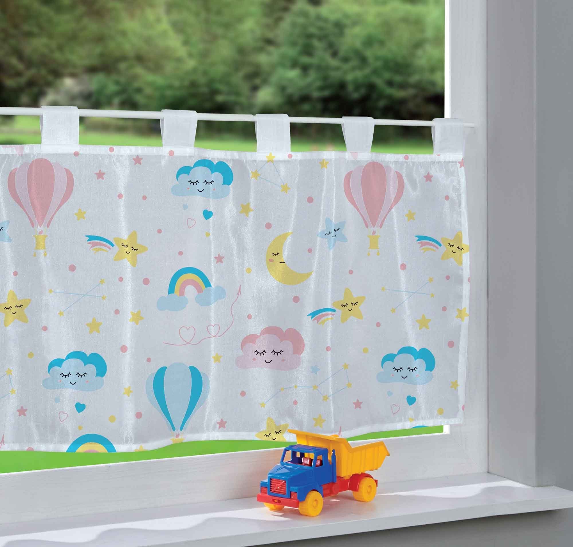 Gardinenbox Scheibengardine, Schlaufe (1 St), transparent, günstig online kaufen