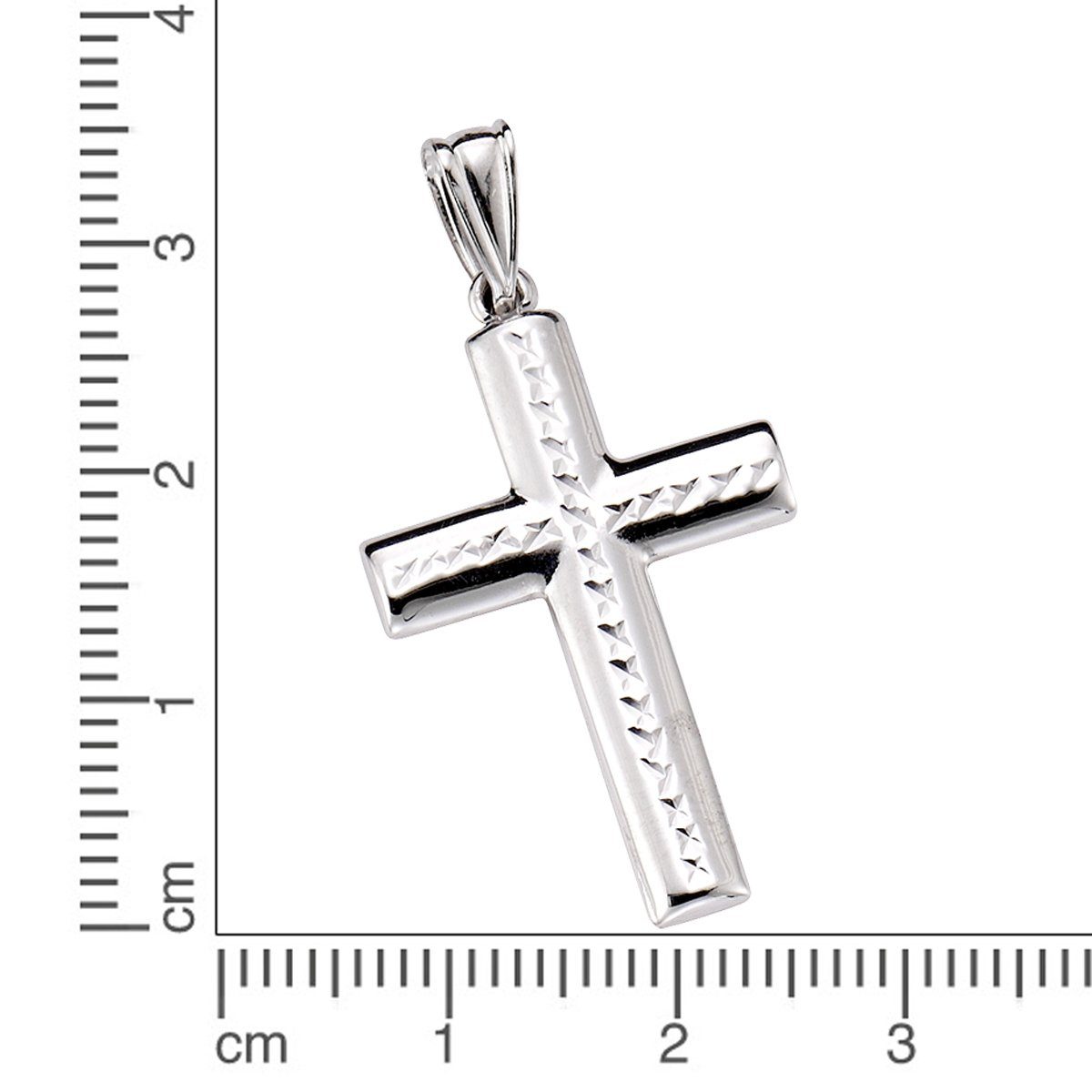 Vivance Kettenanhänger Kreuz Silber 925 rhodiniert