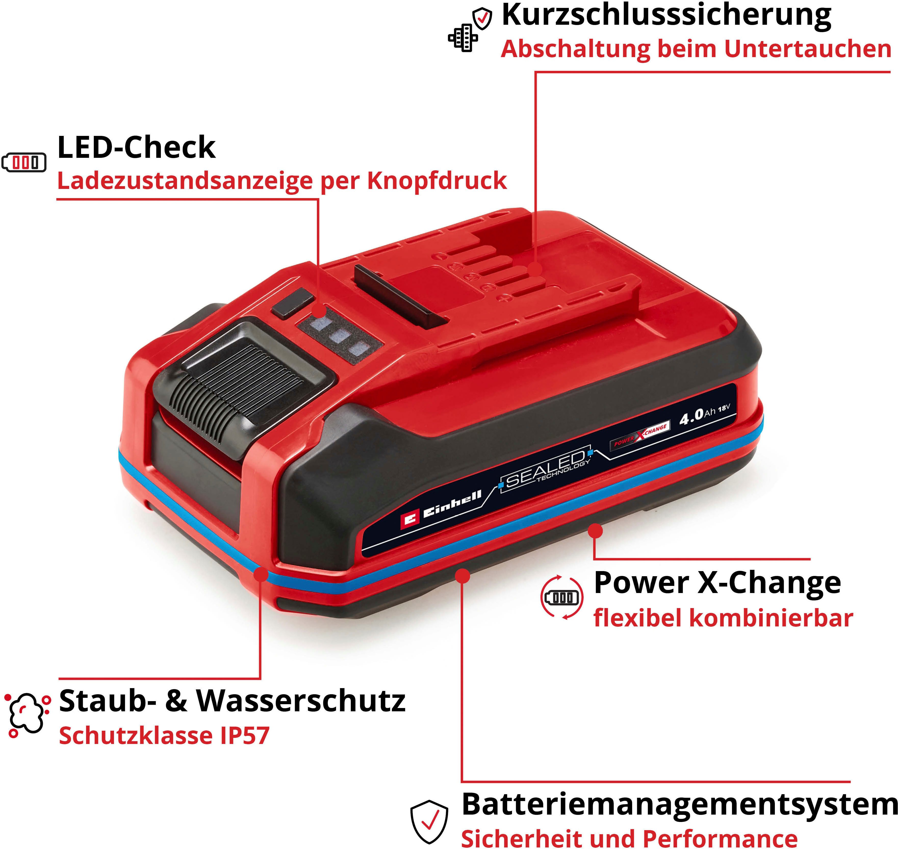 Einhell »SEALED PXC Plus« Akku, 18 V, 4 Ah