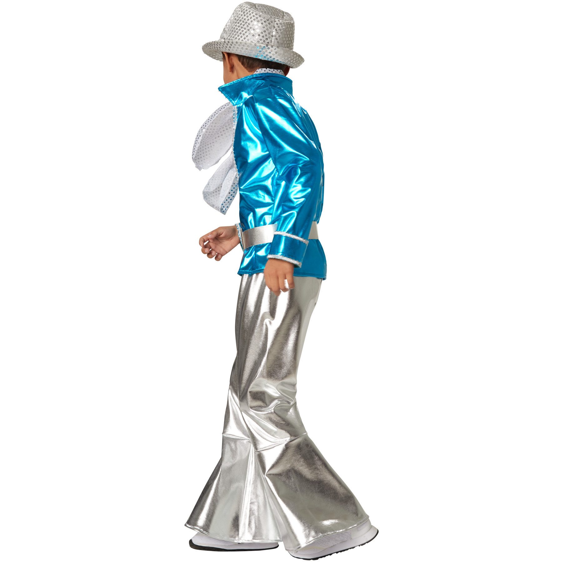 dressforfun Hippie Costume Boys' Costume Disco Boy, Shimmering Disco Outfit Made of Shiny Fabric