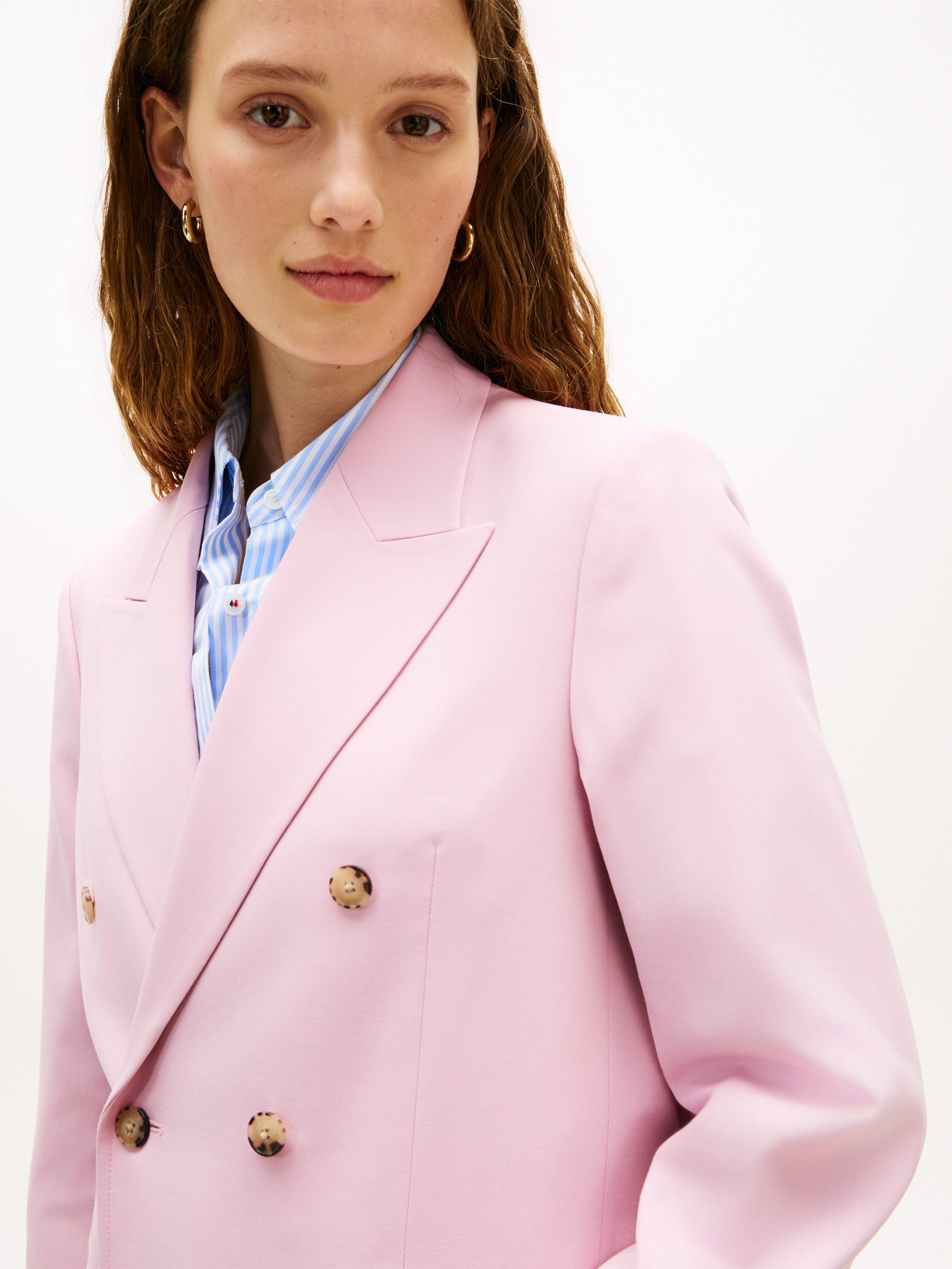 Tommy Hilfiger Kurzblazer TIMELESS WOOL DB BLAZER mit Wolle, doppelreihige Knopfleiste – Bild 2 von 5