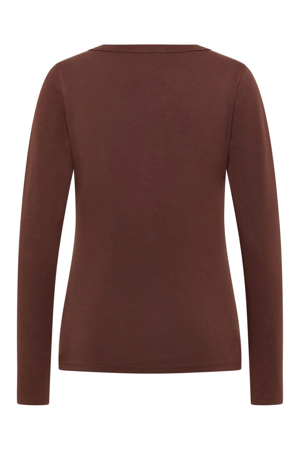 Tranquillo Longsleeve Damen Tildaa aus GOTS-Bio-Baumwolle Rundhals schmale Passform Jerseyshirt für Everyday-Style, solo oder Layering-Look