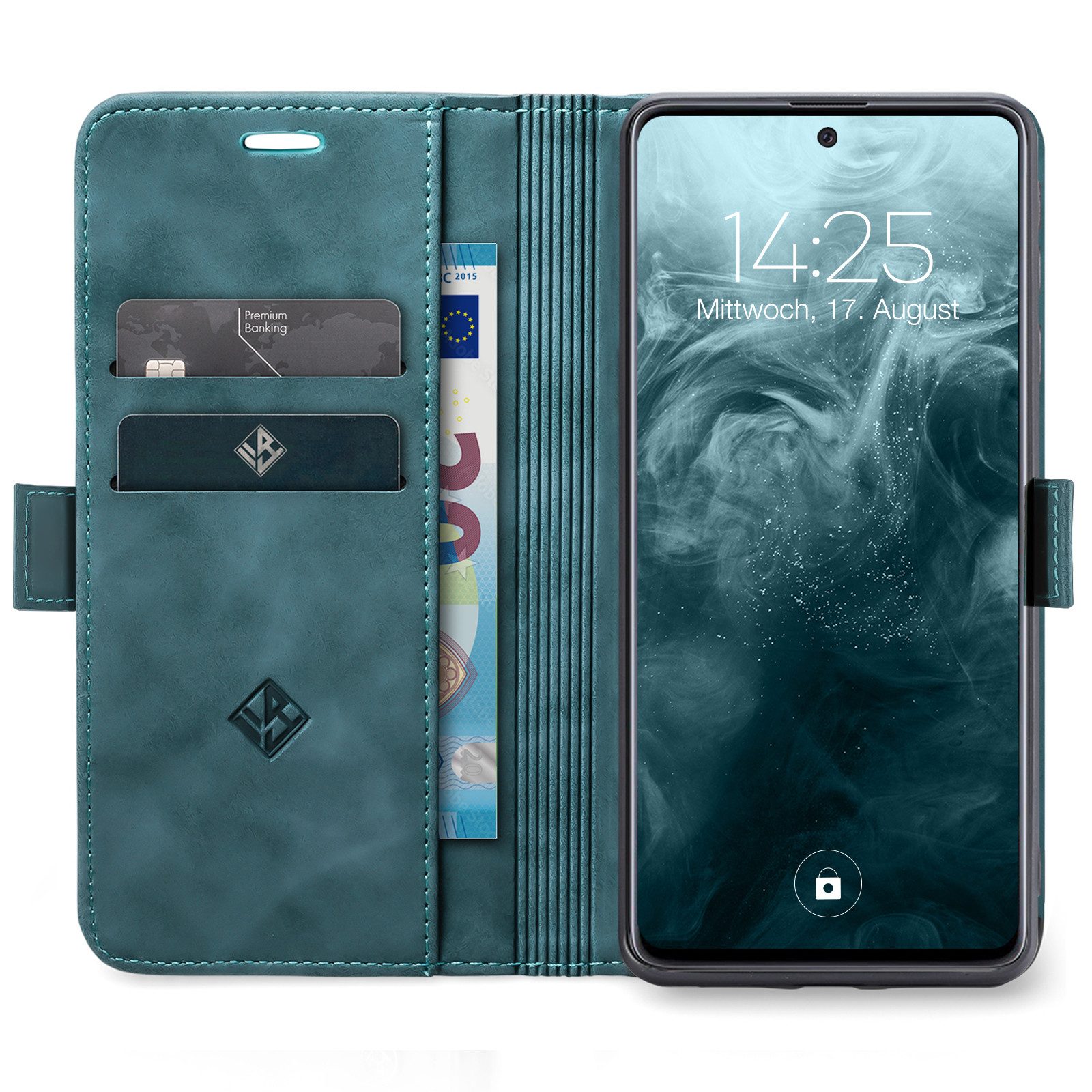 Tec-Expert Handyhülle Tasche Hülle für Samsung Galaxy S21 Ultra 5G 6.8 Zoll, 6.8, Cover Klapphülle Case mit Kartenfach Fliphülle aufstellbar